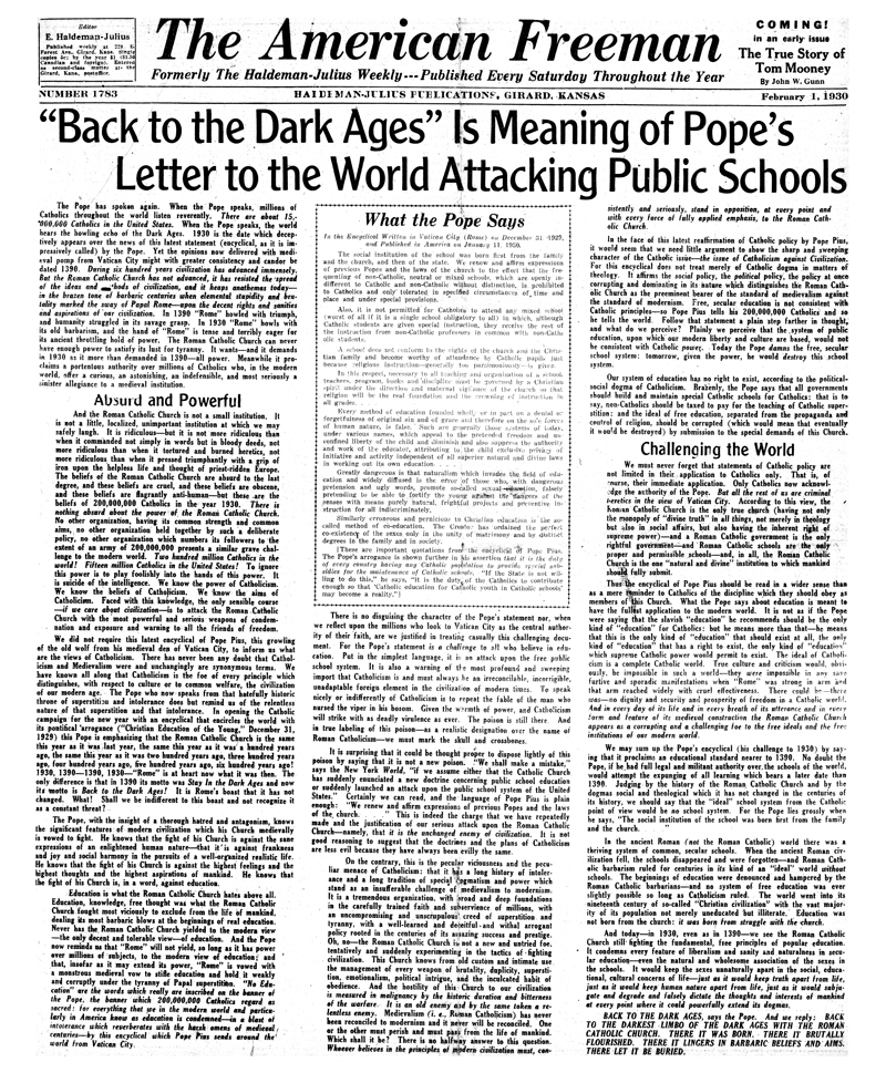 The American Freeman, Number 1783, Feb. 1, 1930.